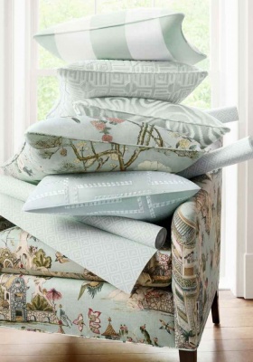 Thibaut Grand Palace Linen In Taupe